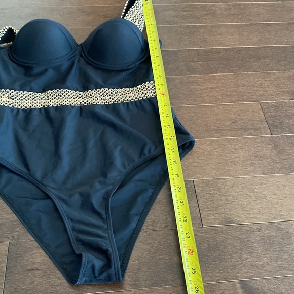 Black One-Piece Swimsuit Sz M - Picture 11 of 14